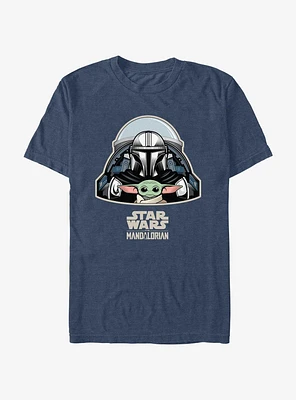 Star Wars The Mandalorian Mando & Grogu Cockpit T-Shirt