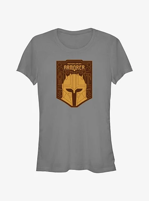 Star Wars The Mandalorian Armorer Crest Girls T-Shirt
