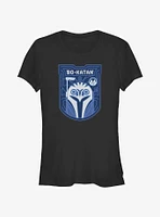 Star Wars The Mandalorian Bo-Katan Crest Girls T-Shirt