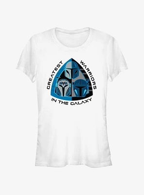 Star Wars The Mandalorian Greatest Warriors Galaxy Girls T-Shirt