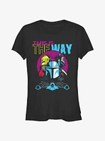 Star Wars The Mandalorian Hyper Sunset This Is Way Girls T-Shirt