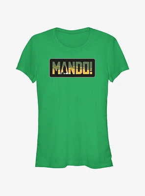 Star Wars The Mandalorian Mando Badge Girls T-Shirt