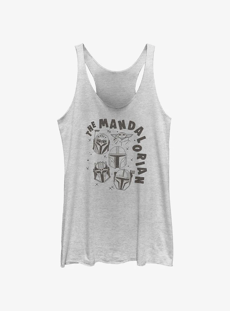 Star Wars The Mandalorian Floating Helmets Girls Tank