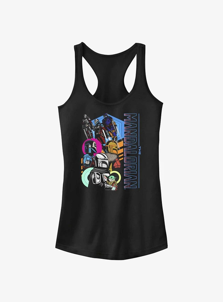 Star Wars The Mandalorian Fearsome Warriors Portrait Girls Tank