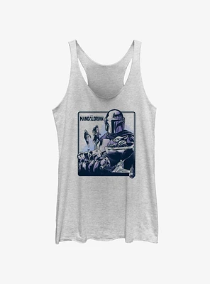 Star Wars The Mandalorian Galaxy's Warriors Poster Girls Tank