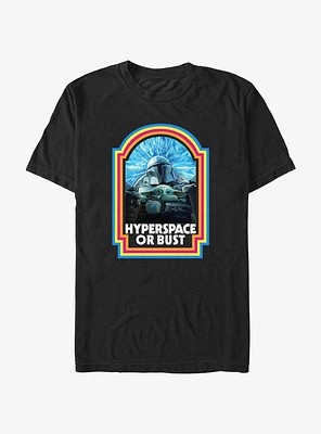 Star Wars The Mandalorian Hyperspace or Bust T-Shirt