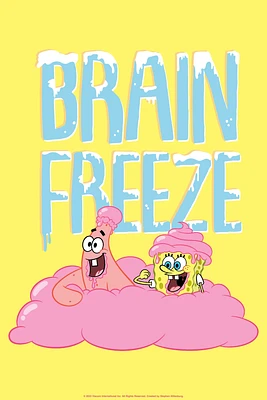 Spongebob Squarepants Brain Freeze Poster