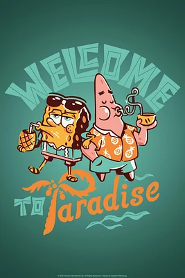 Spongebob Squarepants Welcome To Paradise Poster