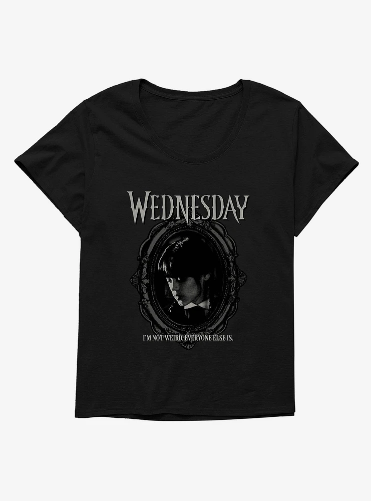 Wednesday I'm Not Weird Girls T-Shirt Plus