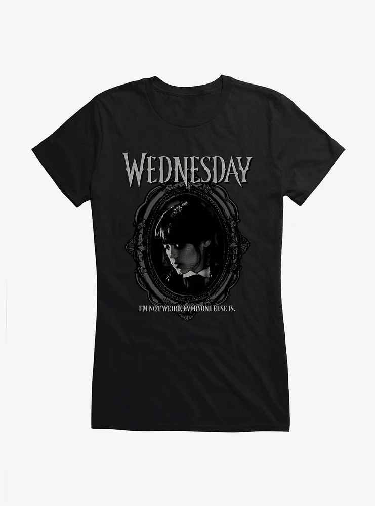 Wednesday I'm Not Weird Girls T-Shirt