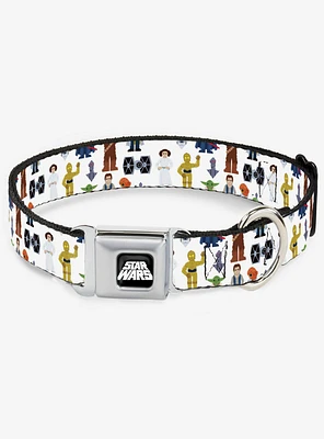 Star Wars Classic Characters And Icons Seatbelt Buckle Dog Collar