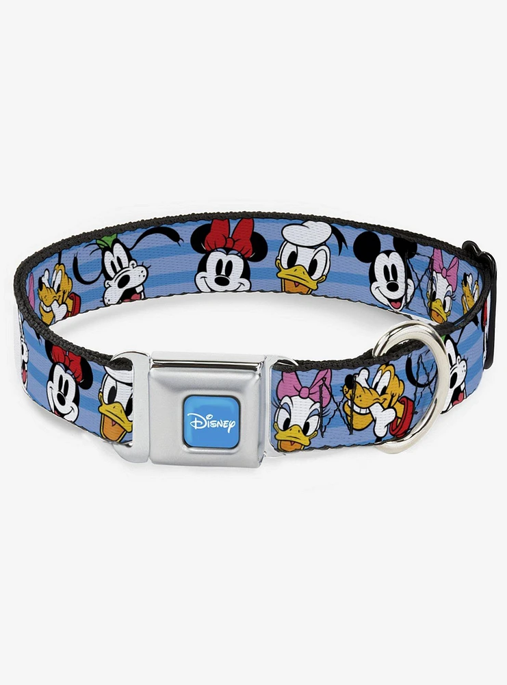 Disney The Sensational Six Smiling Faces Seatbelt Buckle Dog Collar