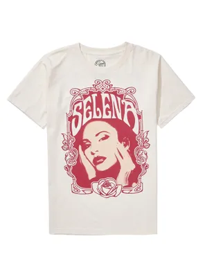 Selena Como La Flor Boyfriend Fit Girls T-Shirt