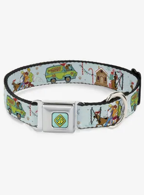 Scooby-Doo! Holiday Scenes Seatbelt Buckle Dog Collar