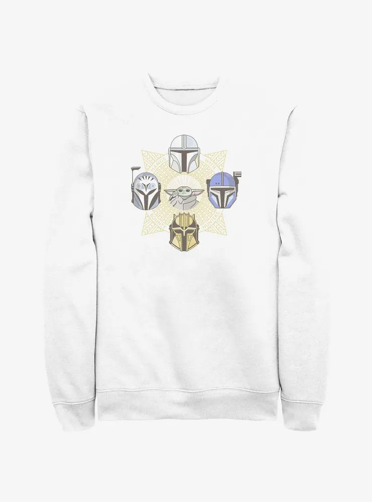 Star Wars The Mandalorian Grogu and Bounty Hunters Sweatshirt