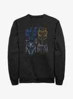 Star Wars The Mandalorian This Is Way Helmet Lineup Sweatshirt