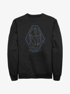 Star Wars The Mandalorian Mando Portrait Sweatshirt