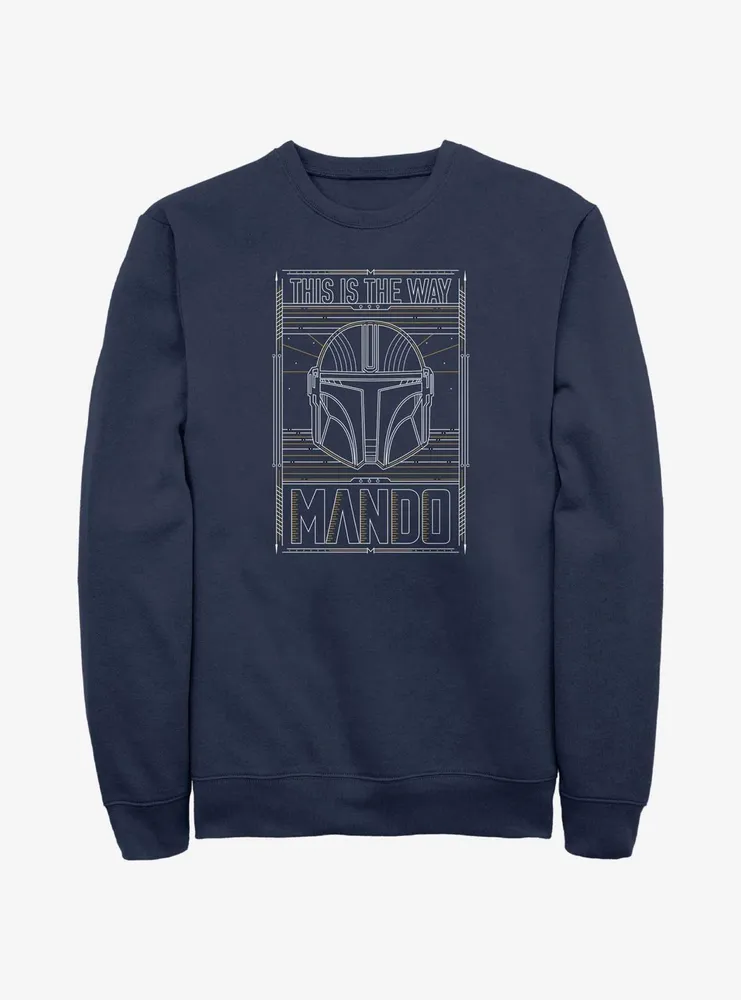 Star Wars The Mandalorian This Is Way Mando Card Sweatshirt