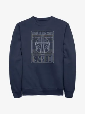 Star Wars The Mandalorian This Is Way Mando Card Sweatshirt