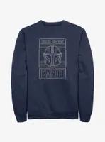 Star Wars The Mandalorian This Is Way Mando Card Sweatshirt