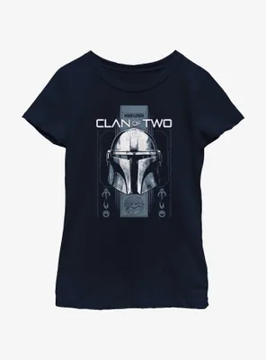 Star Wars The Mandalorian Clan of Two Youth Girls T-Shirt