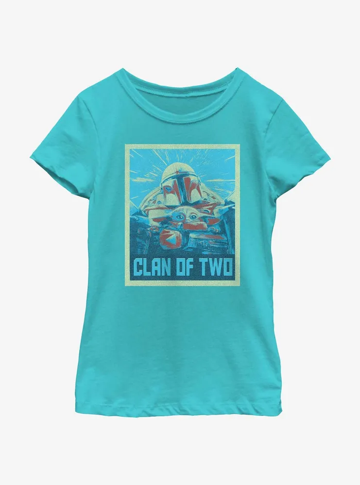 Star Wars The Mandalorian Clan of Two Poster Youth Girls T-Shirt