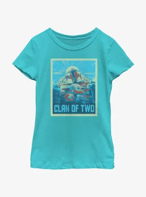 Star Wars The Mandalorian Clan of Two Poster Youth Girls T-Shirt
