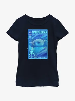 Star Wars The Mandalorian Grogu Poster Youth Girls T-Shirt