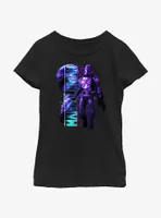 Star Wars The Mandalorian Mando Glitch Youth Girls T-Shirt