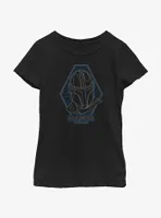 Star Wars The Mandalorian Mando Portrait Youth Girls T-Shirt