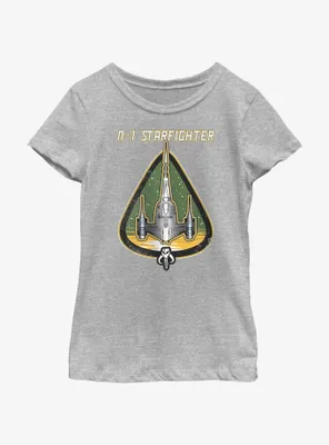 Star Wars The Mandalorian N-1 Starfighter Mod Youth Girls T-Shirt