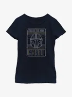 Star Wars The Mandalorian This Is Way Mando Card Youth Girls T-Shirt