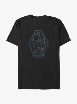 Star Wars The Mandalorian Mando Portrait T-Shirt