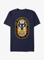 Star Wars The Mandalorian Where I Go, He Goes Badge T-Shirt