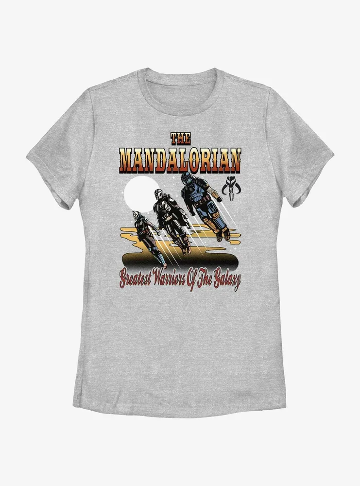 Star Wars the Mandalorian Greatest Warriors of Galaxy Womens T-Shirt