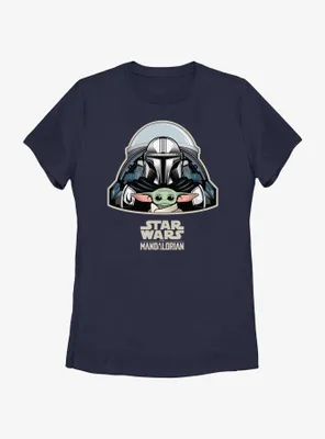 Star Wars The Mandalorian Mando & Grogu Cockpit Womens T-Shirt