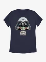 Star Wars The Mandalorian Mando & Grogu Cockpit Womens T-Shirt