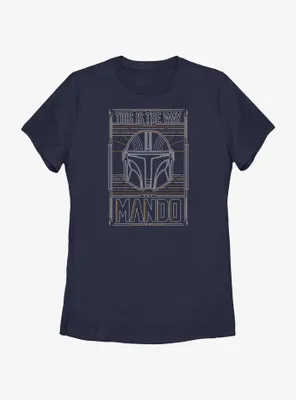 Star Wars The Mandalorian This Is Way Mando Card Womens T-Shirt