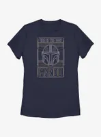 Star Wars The Mandalorian This Is Way Mando Card Womens T-Shirt