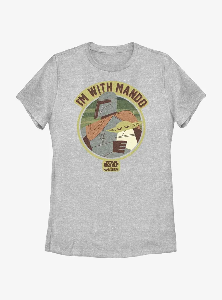 Star Wars The Mandalorian I'm With Mando Womens T-Shirt