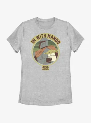 Star Wars The Mandalorian I'm With Mando Womens T-Shirt