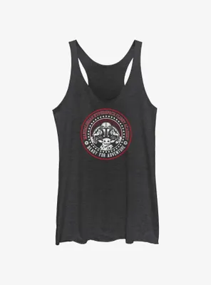 Star Wars The Mandalorian Hyperspace Flight Academy Badge Womens Tank Top