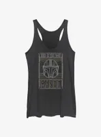 Star Wars The Mandalorian This Is Way Mando Card Womens Tank Top