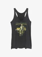 Star Wars The Mandalorian Grogu & Mando Together Again Womens Tank Top