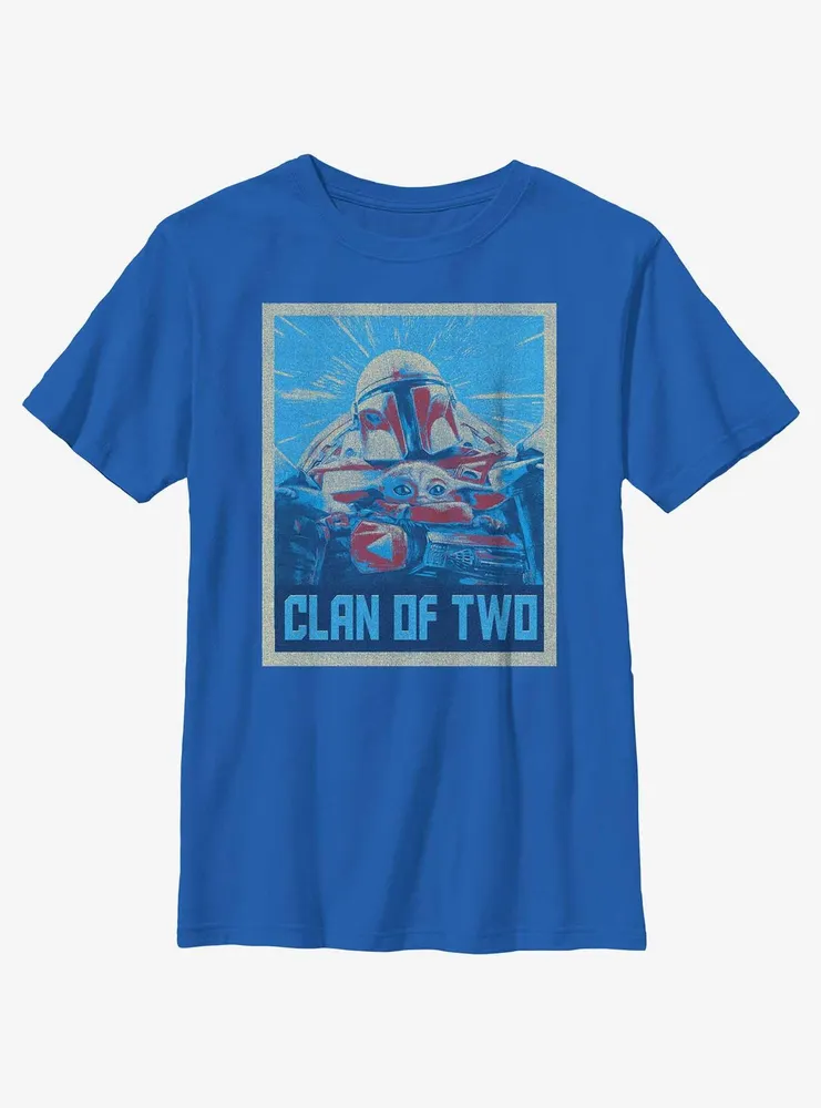 Star Wars The Mandalorian Clan of Two Poster Youth T-Shirt