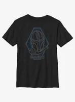 Star Wars The Mandalorian Mando Portrait Youth T-Shirt