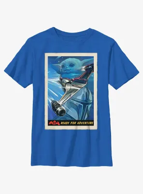 Star Wars The Mandalorian N-1 Starfighter Ready For Adventure Poster Youth T-Shirt