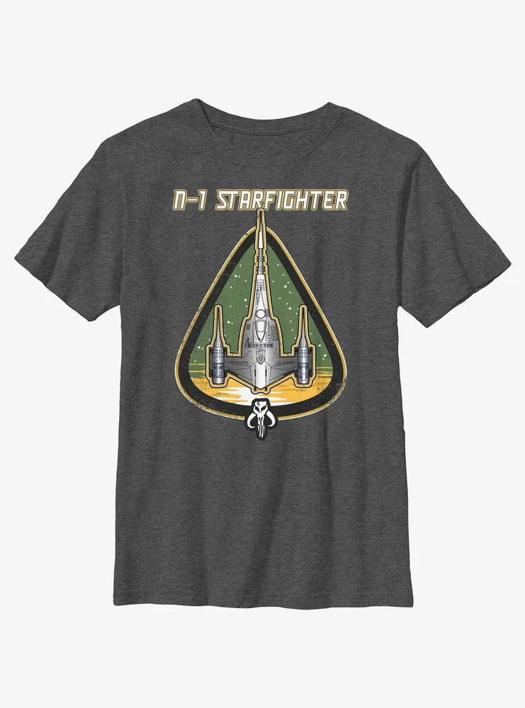 Star Wars The Mandalorian N-1 Starfighter Mod Youth T-Shirt