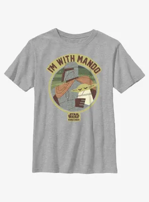 Star Wars The Mandalorian I'm With Mando Youth T-Shirt