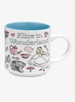 Disney Alice in Wonderland Icons Allover Print Mug